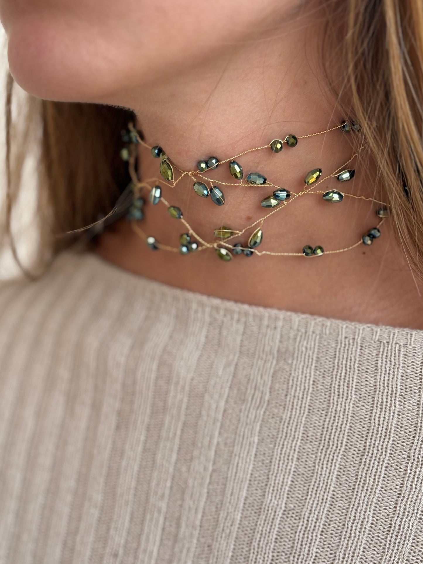 Gargantilla olive