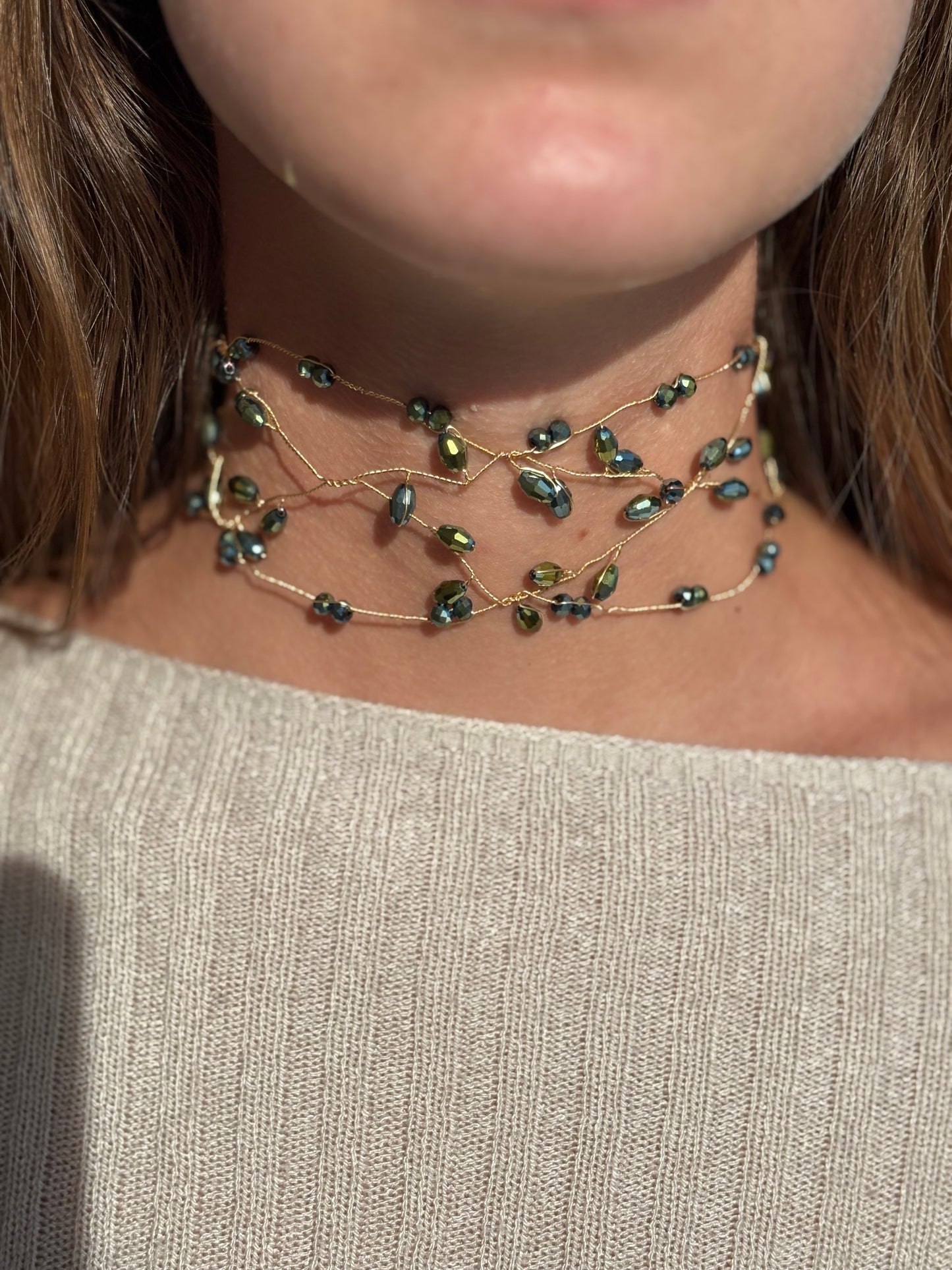 Gargantilla olive