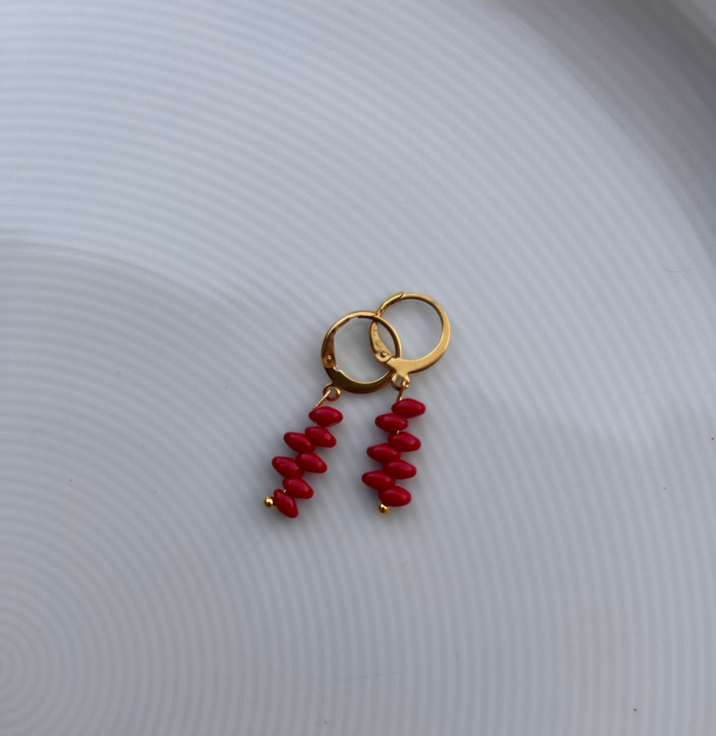 Pendientes minis rojo