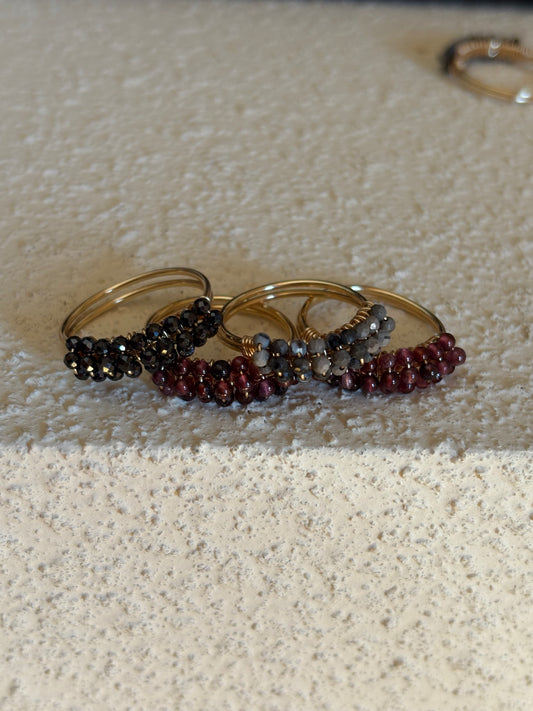 Anillo piedras naturales