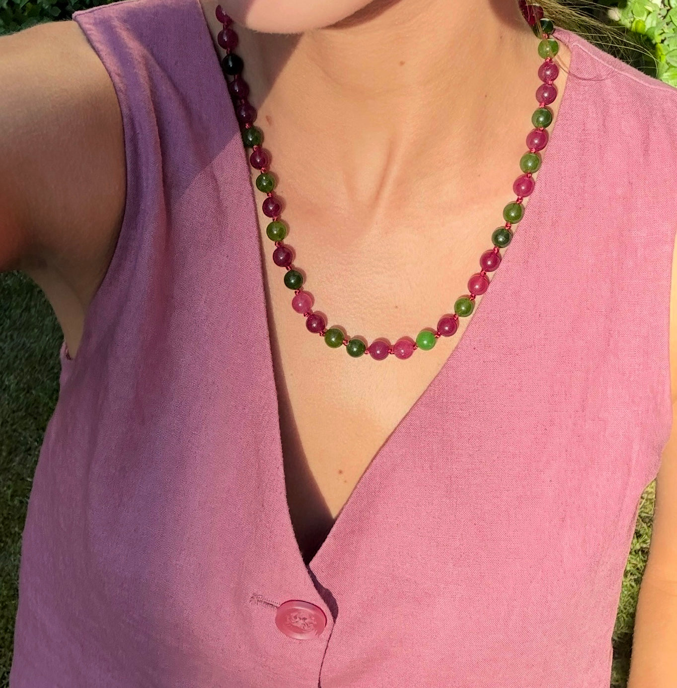 Collar piedras naturales