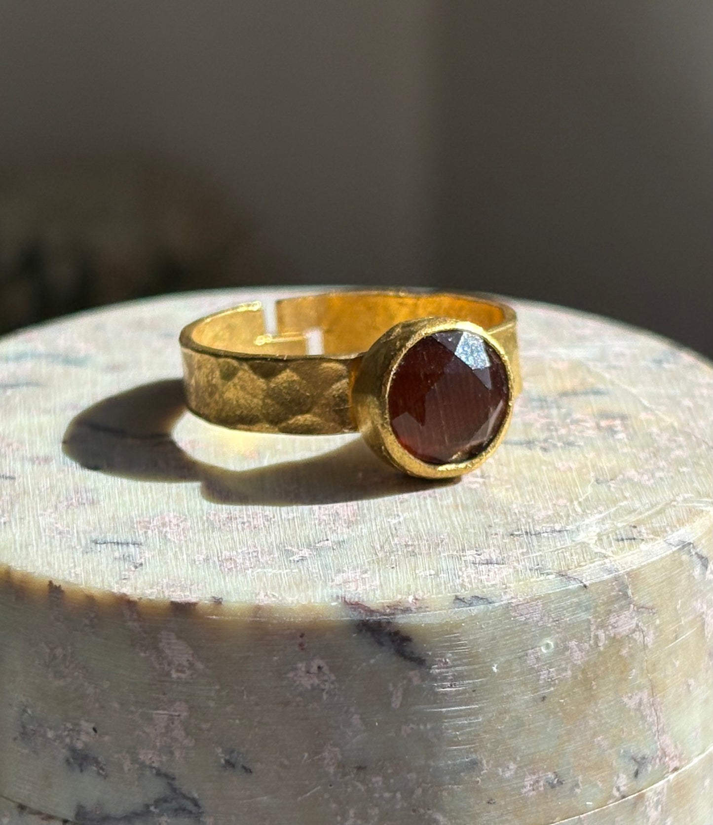 Anillo Olive Marrón