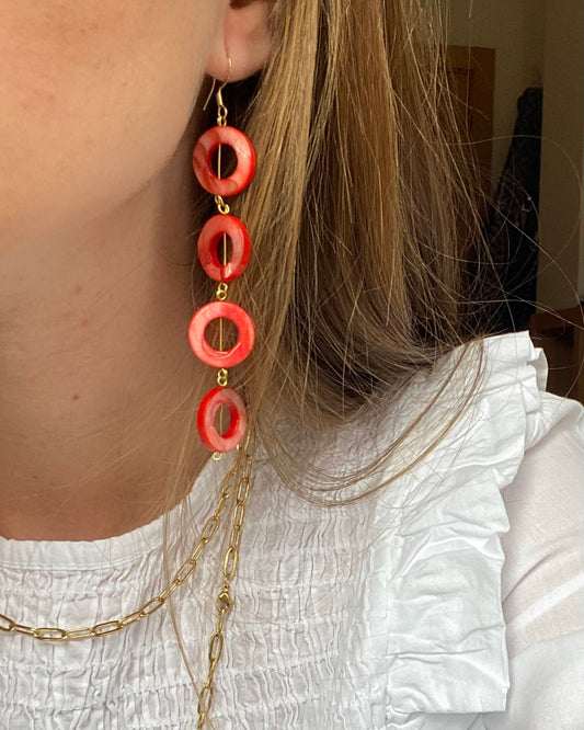 Pendientes amapola