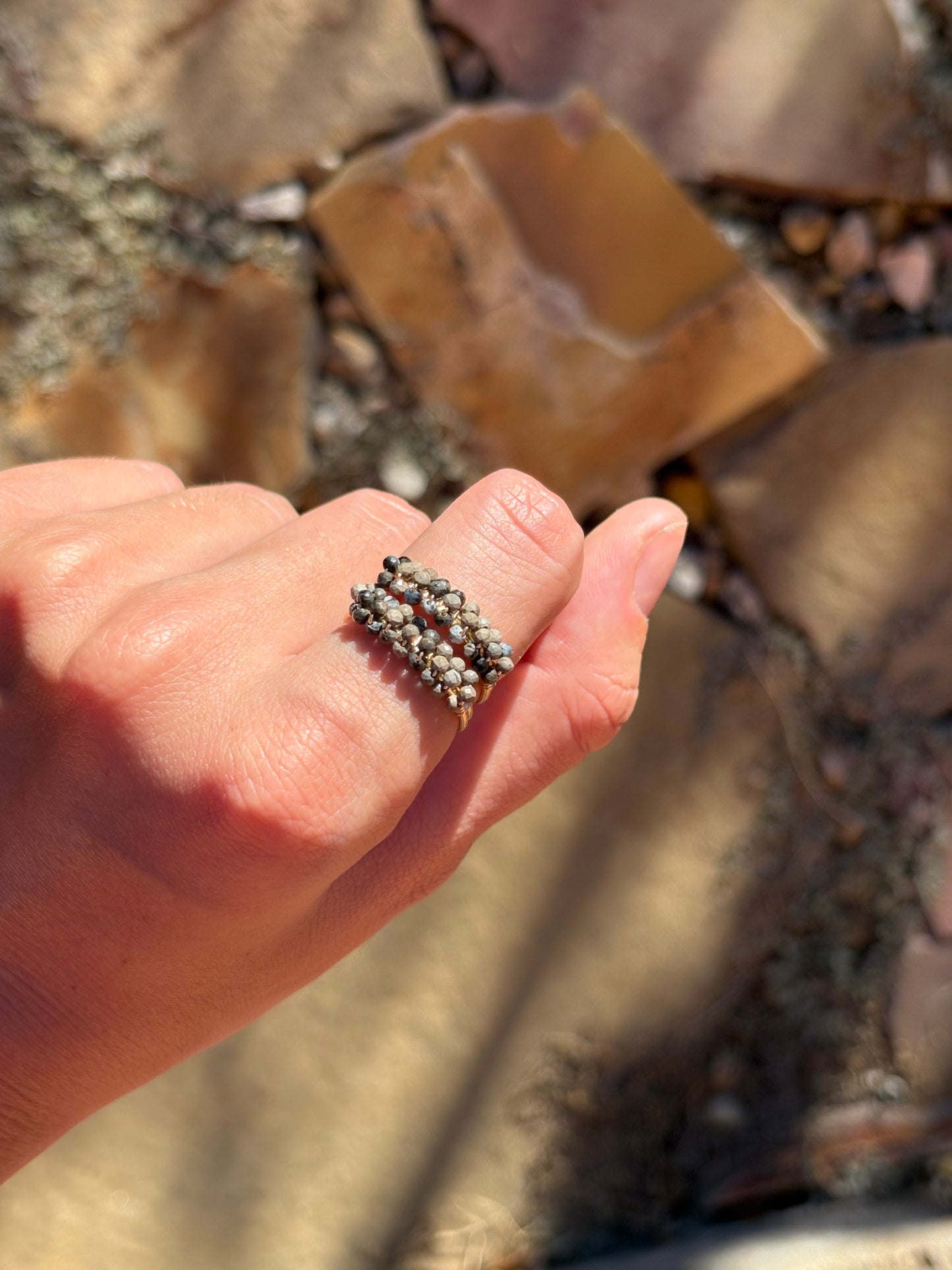 Anillo piedras naturales