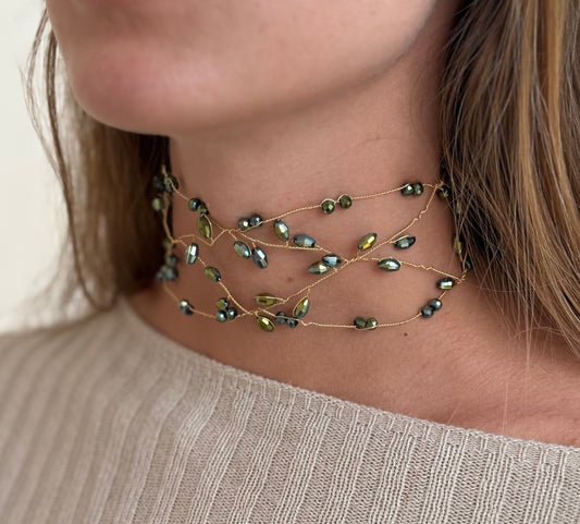 Gargantilla olive