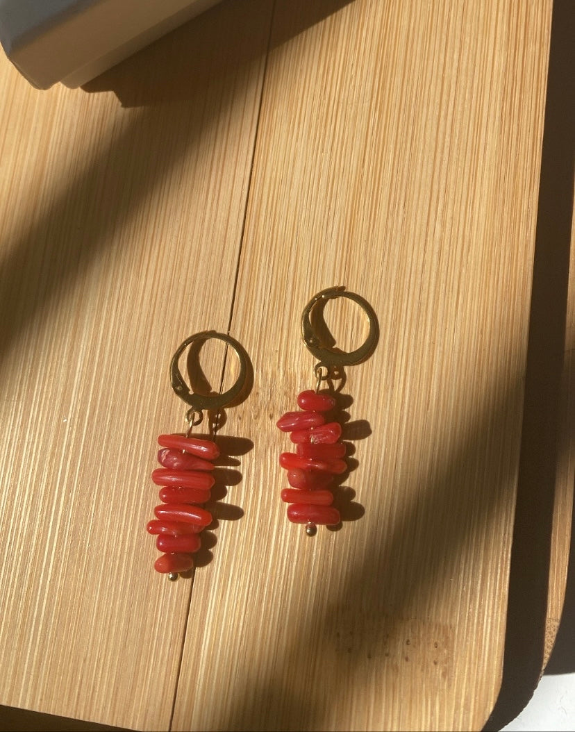Pendientes mini Coral