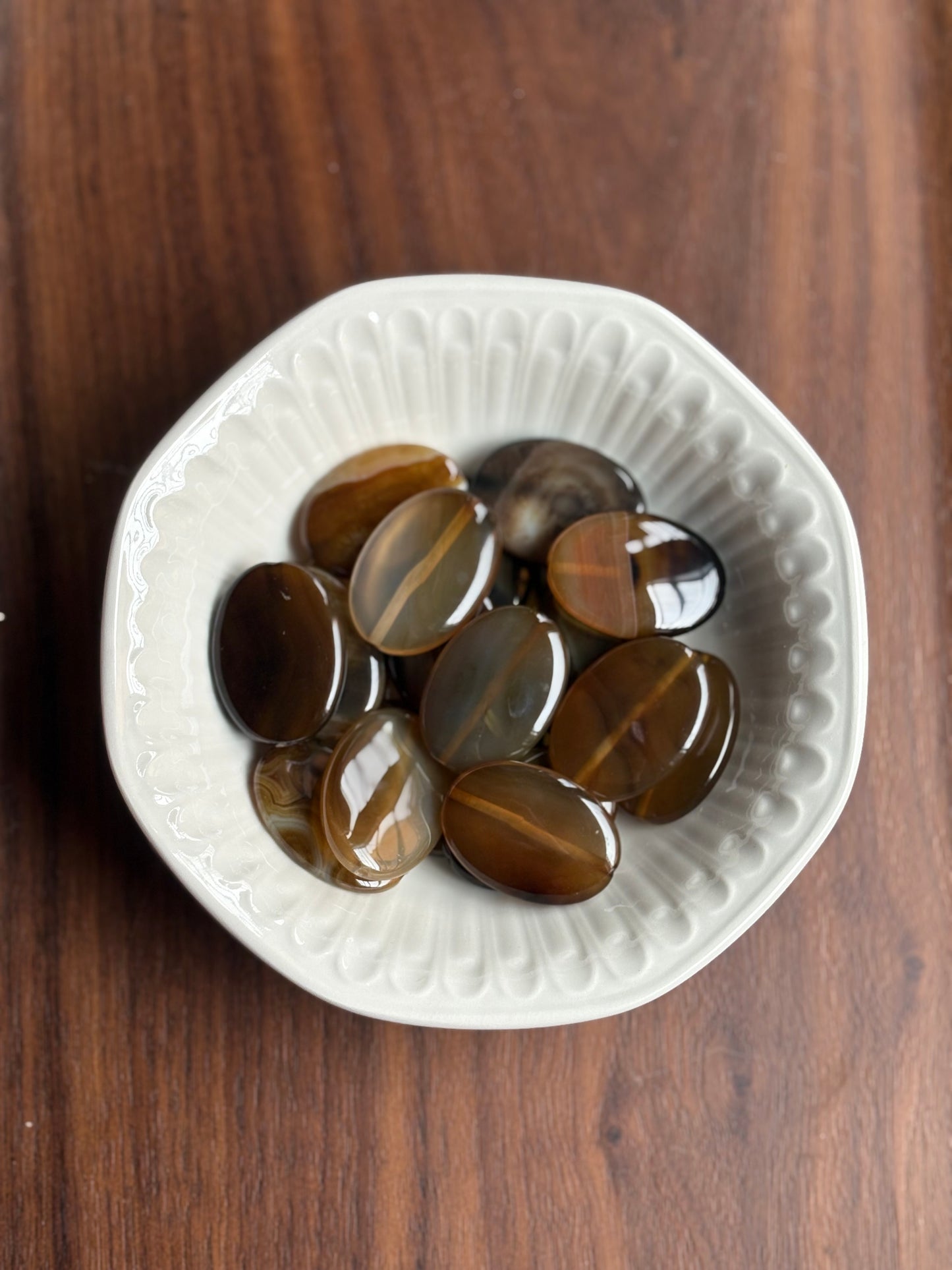 Collar piedra marrón