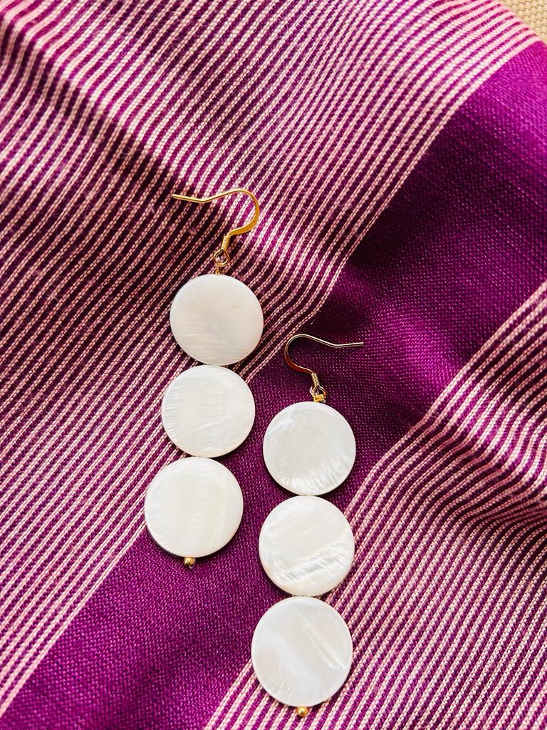 Pendientes Nácar Blancos